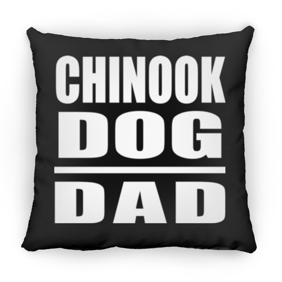 Chinook Dog Dad - Throw Pillow Black