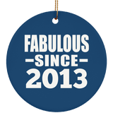 11th Birthday Fabulous Since 2013 - Circle Ornament
