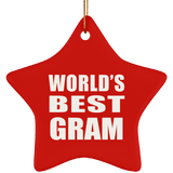 World's Best Gram - Star Ornament