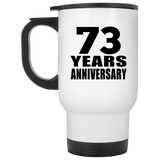 73rd Anniversary 73 Years - White Travel Mug
