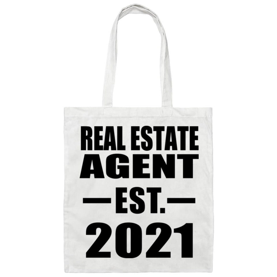 Real Estate Agent Established EST. 2021 - Tote Bag White