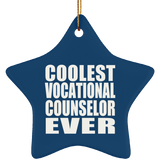 Coolest Vocational Counselor Ever - Star Ornament