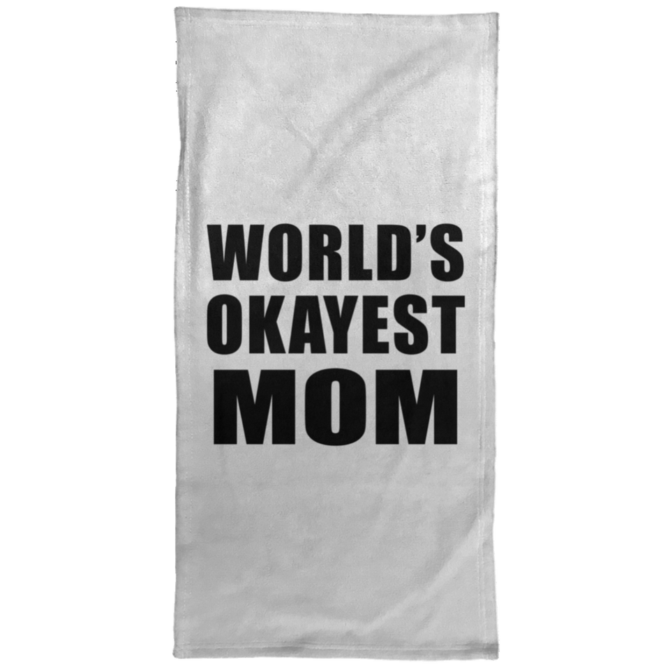 World's Okayest Mom - Hand Towel