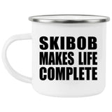 Skibob Makes Life Complete - 12oz Camping Mug