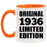 88th Birthday Original 1936 Limited Edition - 11oz Accent Mug Orange