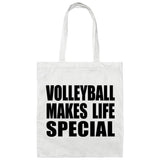 Volleyball Makes Life Special - Tote Bag White