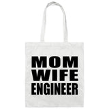 Mom Wife Engineer - Tote Bag White