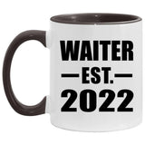 Waiter Established EST. 2022 - 11oz Accent Mug Black
