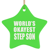 World's Okayest Step Son - Star Ornament
