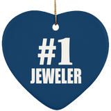 Number One #1 Jeweler - Heart Ornament