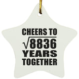 94th Anniversary Cheers To Square Root of 8836 Years Together - Star Ornament