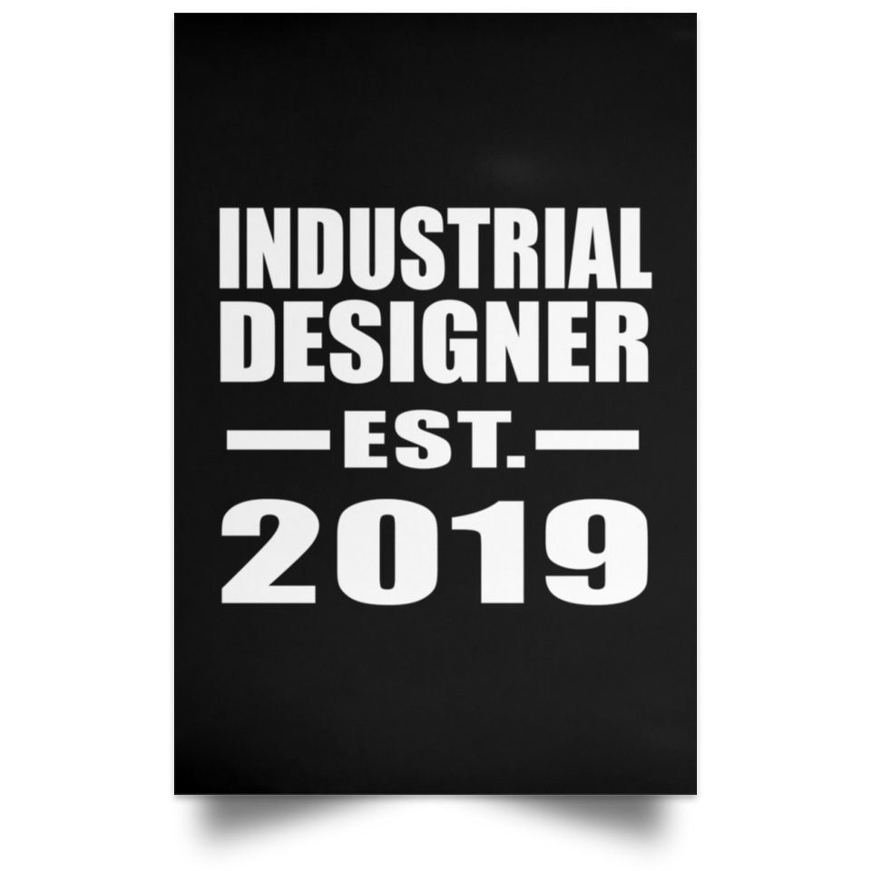 Industrial Designer Established EST. 2019 - Poster Portrait