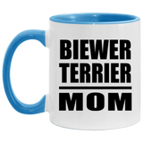 Biewer Terrier Mom - 11oz Accent Mug Blue