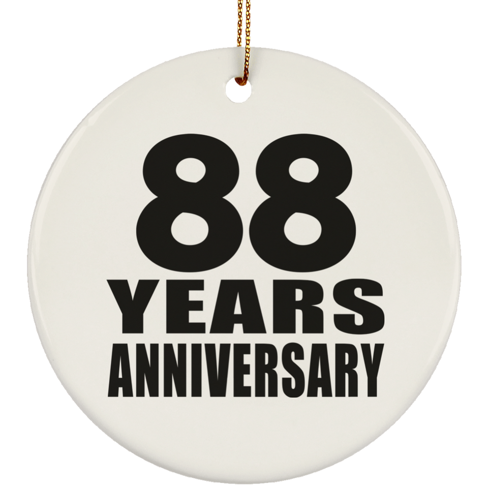 88th Anniversary 88 Years - Circle Ornament