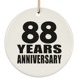 88th Anniversary 88 Years - Circle Ornament
