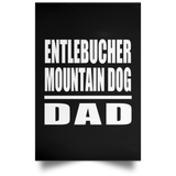 Entlebucher Mountain Dog Dad - Poster Portrait