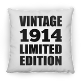 110th Birthday Vintage 1914 Limited Edition - Throw Pillow