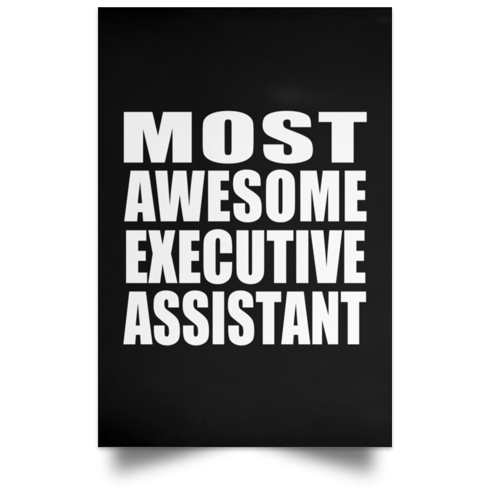 Most Awesome Executive Assistant - Poster Portrait