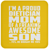 Proud Dietician Mom Of Awesome Son - Drink Coaster
