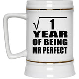 1st Anniversary Square Root of 1 Year of Mr Perfect - Beer Stein