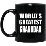World's Greatest Granddad - 11 Oz Coffee Mug Black