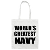 World's Greatest Navy - Tote Bag White