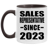 Sales Representative Since 2023 - 11oz Accent Mug Black
