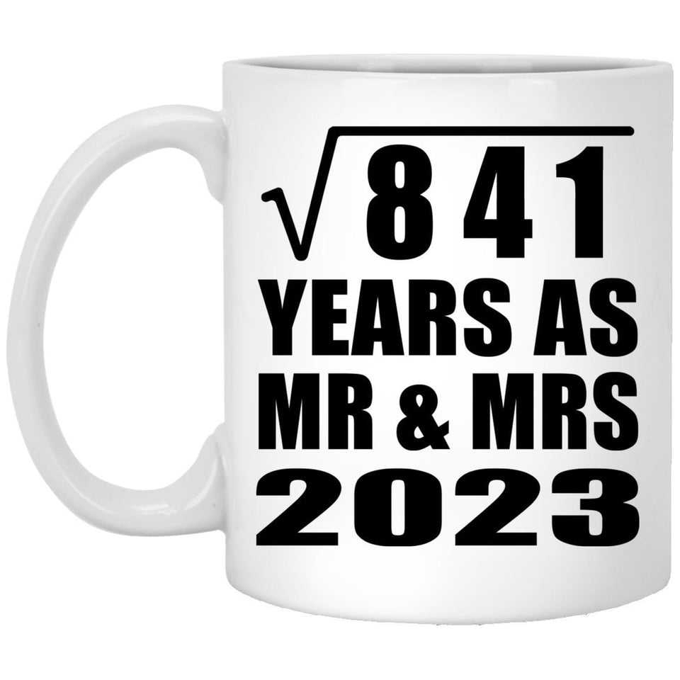29th Anniversary Square Root of 841 Years As Mr & Mrs 2023 - 11oz Coffee Mug
