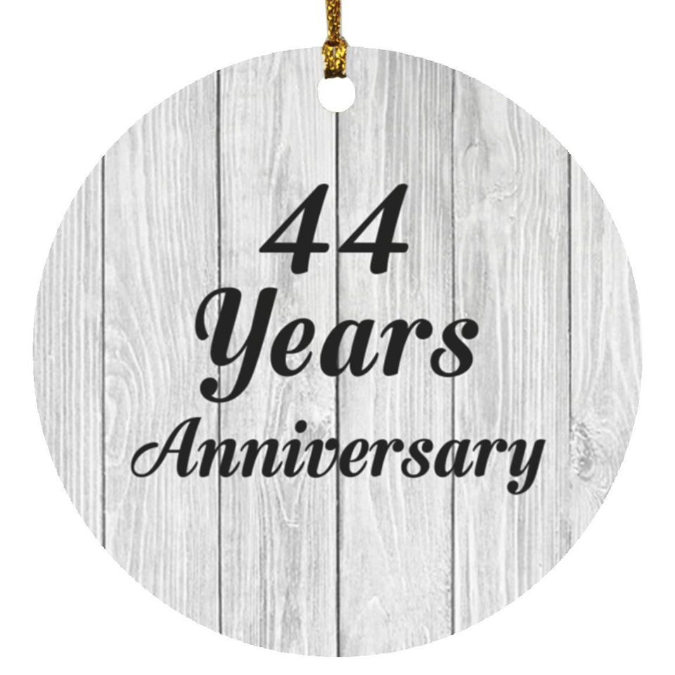 44th Anniversary 44 Years Anniversary - Circle Ornament F