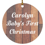 Carolyn Baby's First Christmas - Circle Ornament E