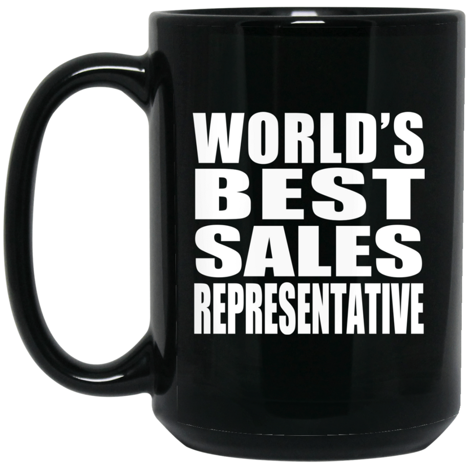 World's Best Sales Representative - 15 Oz Coffee Mug Black