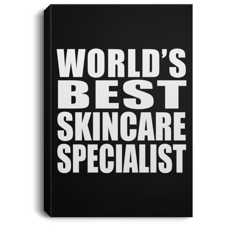 World's Best Skincare Specialist - Canvas Portrait