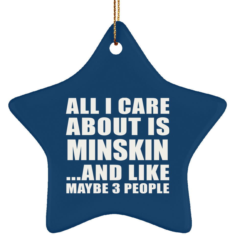 All I Care About Is Minskin - Star Ornament