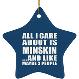 All I Care About Is Minskin - Star Ornament