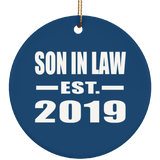 Son In Law Established EST. 2019 - Circle Ornament