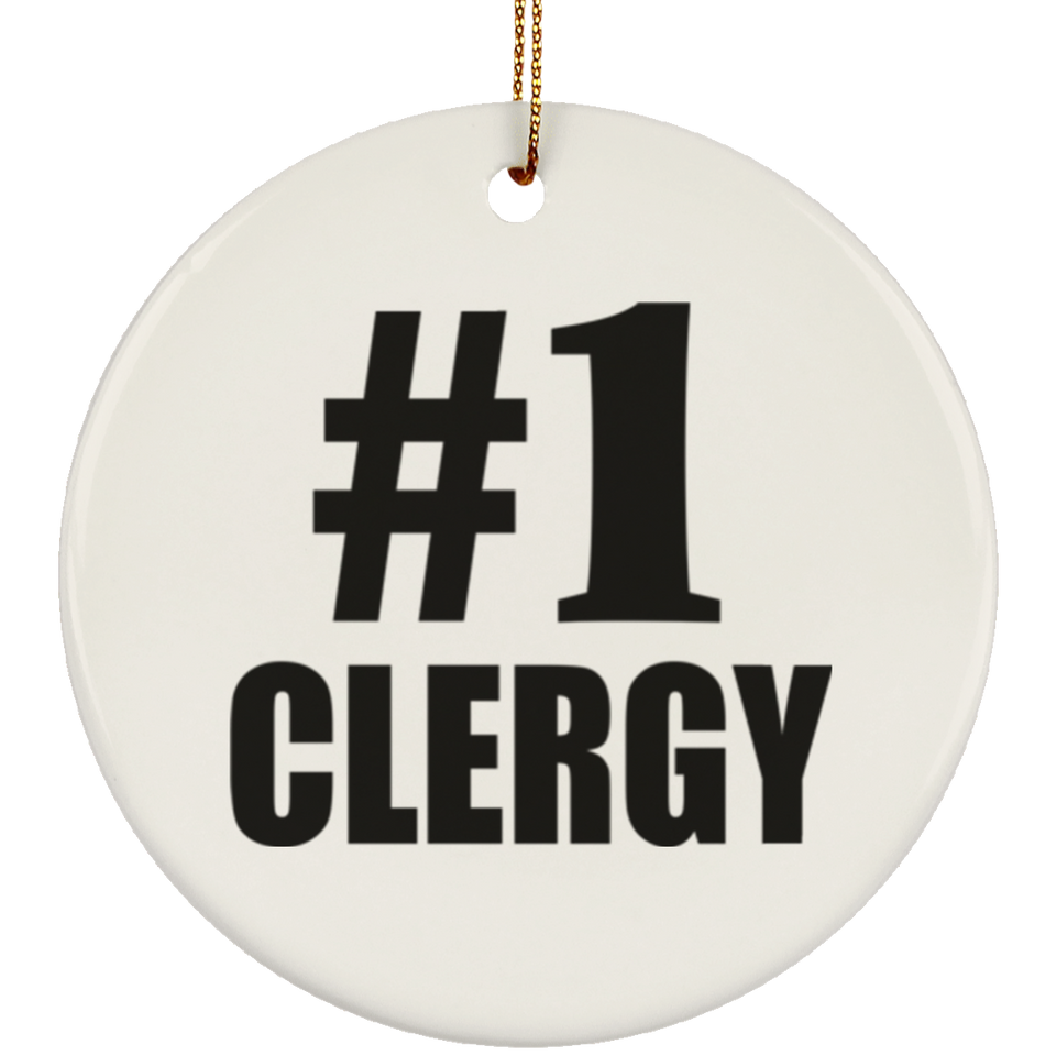 Number One #1 Clergy - Circle Ornament