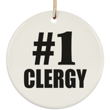 Number One #1 Clergy - Circle Ornament