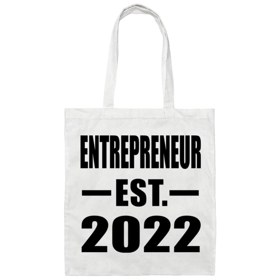 Entrepreneur Established EST. 2022 - Tote Bag White