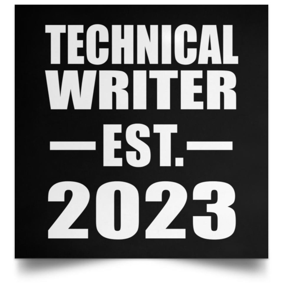 Technical Writer Established EST. 2023 - Poster Square