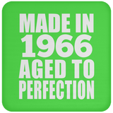 58th Birthday Made In 1966 Aged to Perfection - Drink Coaster