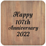 Happy 107th Anniversary 2022 - Drink Coaster C