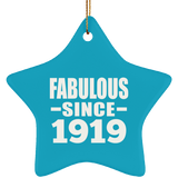 105th Birthday Fabulous Since 1919 - Star Ornament