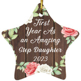 First Year As An Amazing Step Daughter 2023 - Star Ornament A