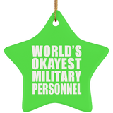World's Okayest Military Personnel - Star Ornament