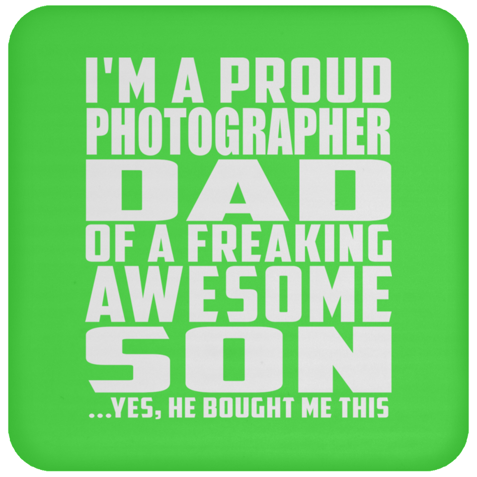 Proud Photographer Dad Of Awesome Son - Drink Coaster