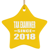 Tax Examiner Since 2018 - Star Ornament