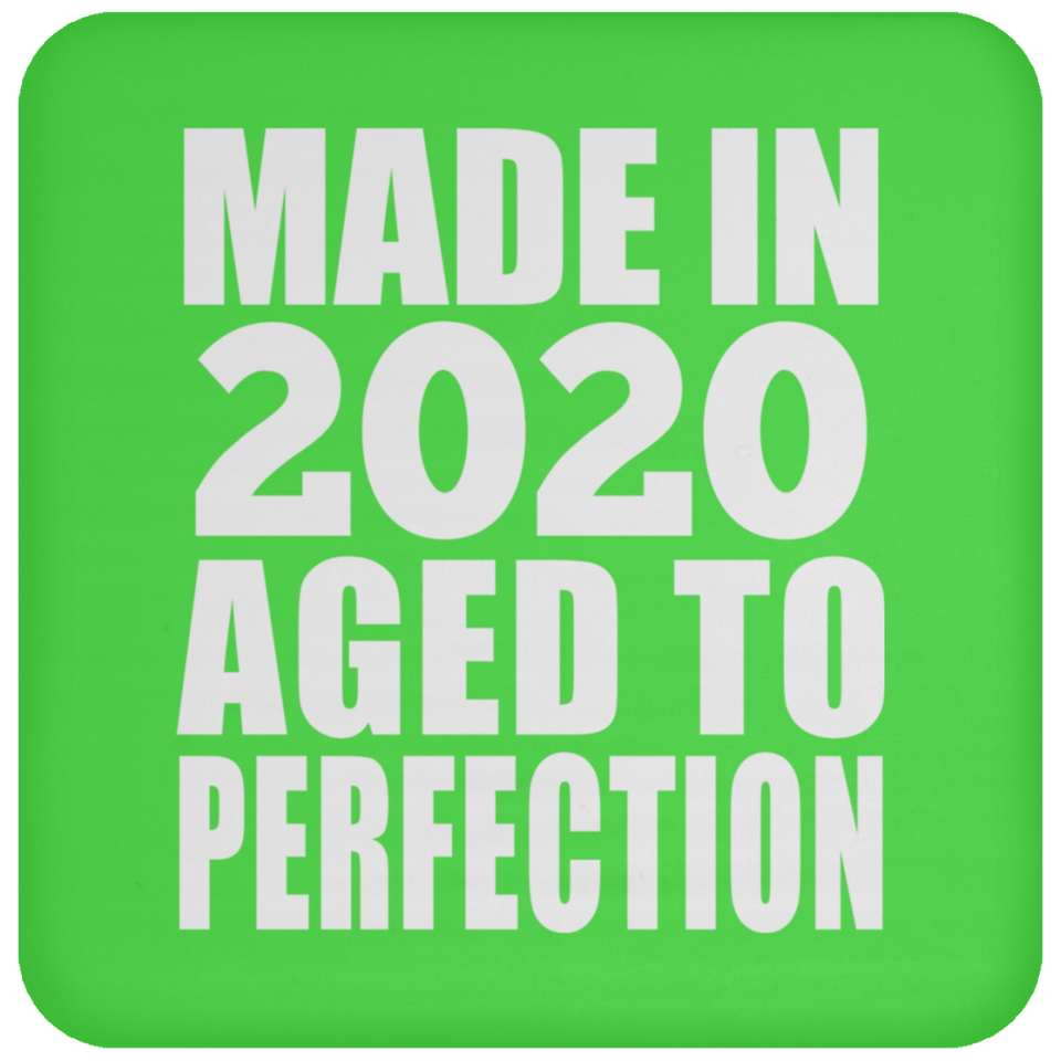 4th Birthday Made In 2020 Aged to Perfection - Drink Coaster