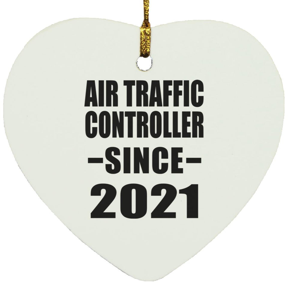 Air Traffic Controller Since 2021 - Heart Ornament