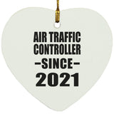 Air Traffic Controller Since 2021 - Heart Ornament