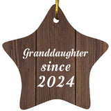 Granddaughter Since 2024 - Star Ornament D